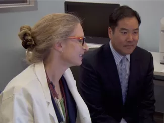 Eric Nakakura and Emily Bergsland